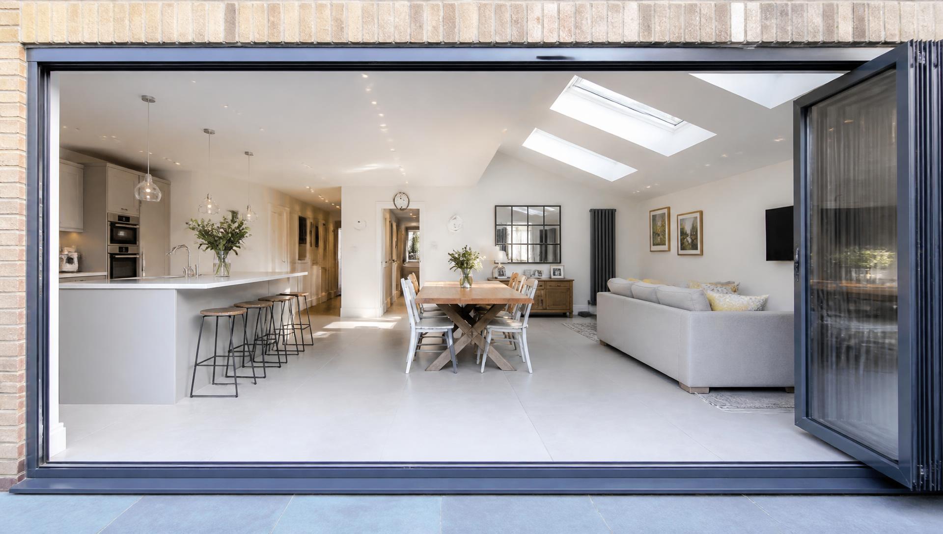 Bright open-plan home exterior built by Uniqo in Glasgow